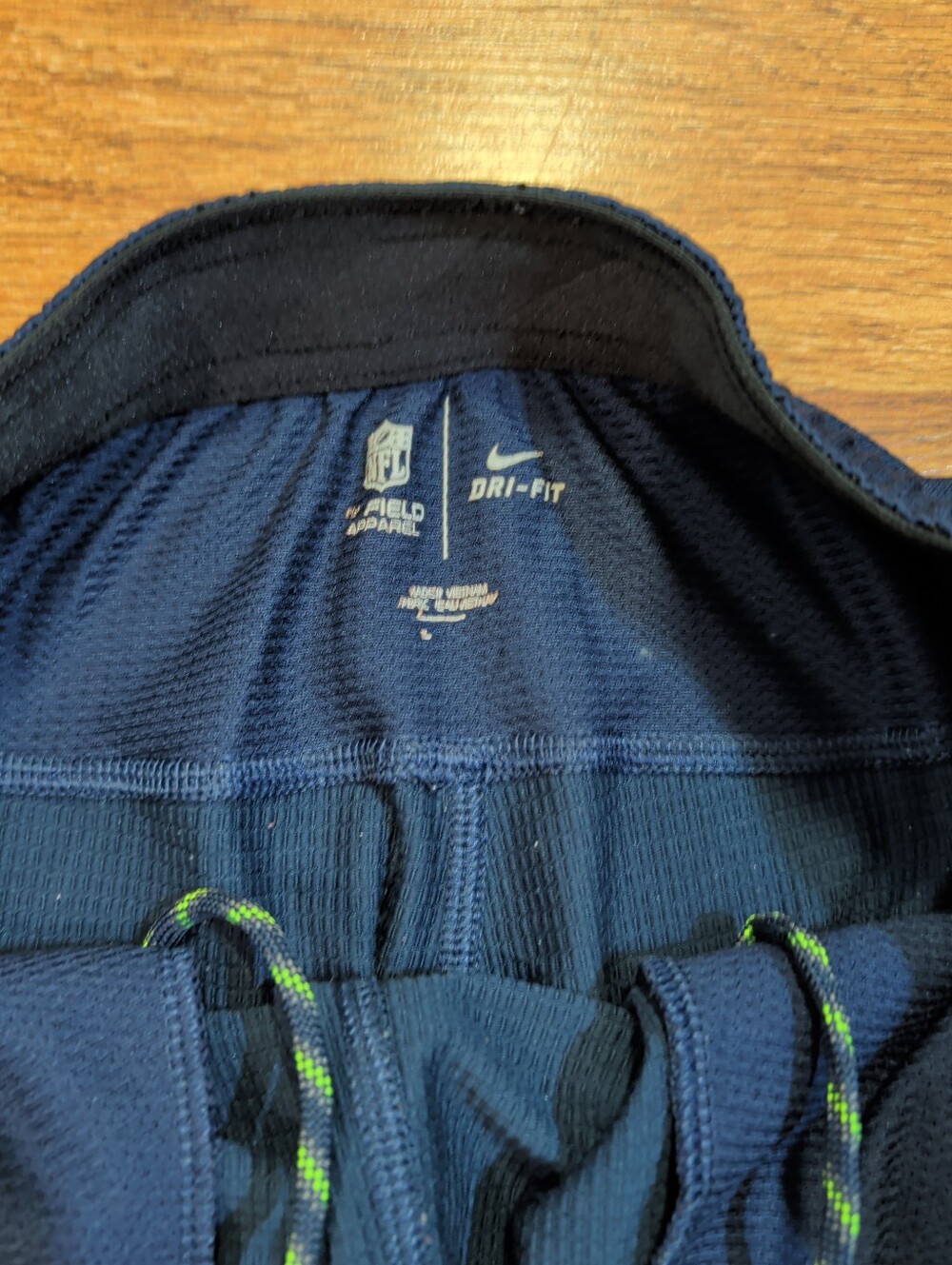 Seattle Seahawks Nike NFL On Field Dri-Fit Navy Practice Shorts Men's Medium - Picture 5 of 7